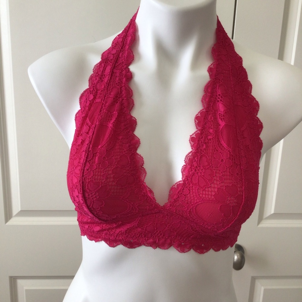 Free People Halter bralette Hot Pink